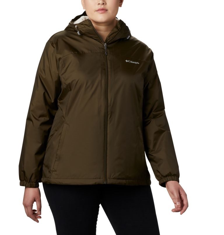 Women\'s Columbia Switchback Sherpa Lined Jackets Dark Brown | Plus Size CA-O456C